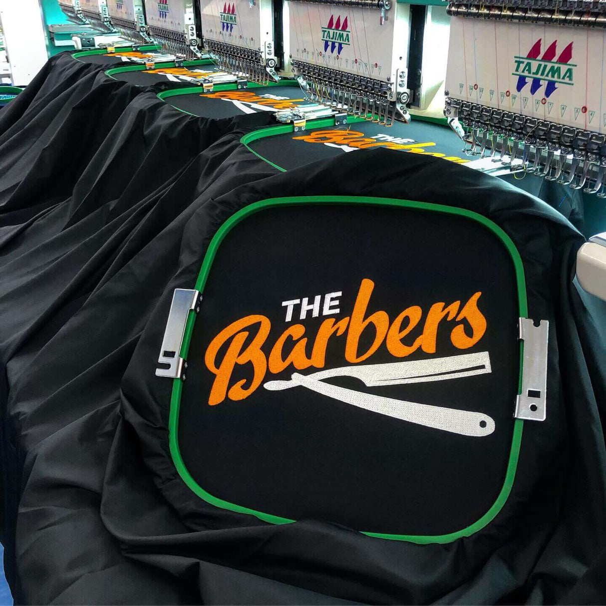 CAPE KINGS PREMIUM CAPES black with orange embroidery