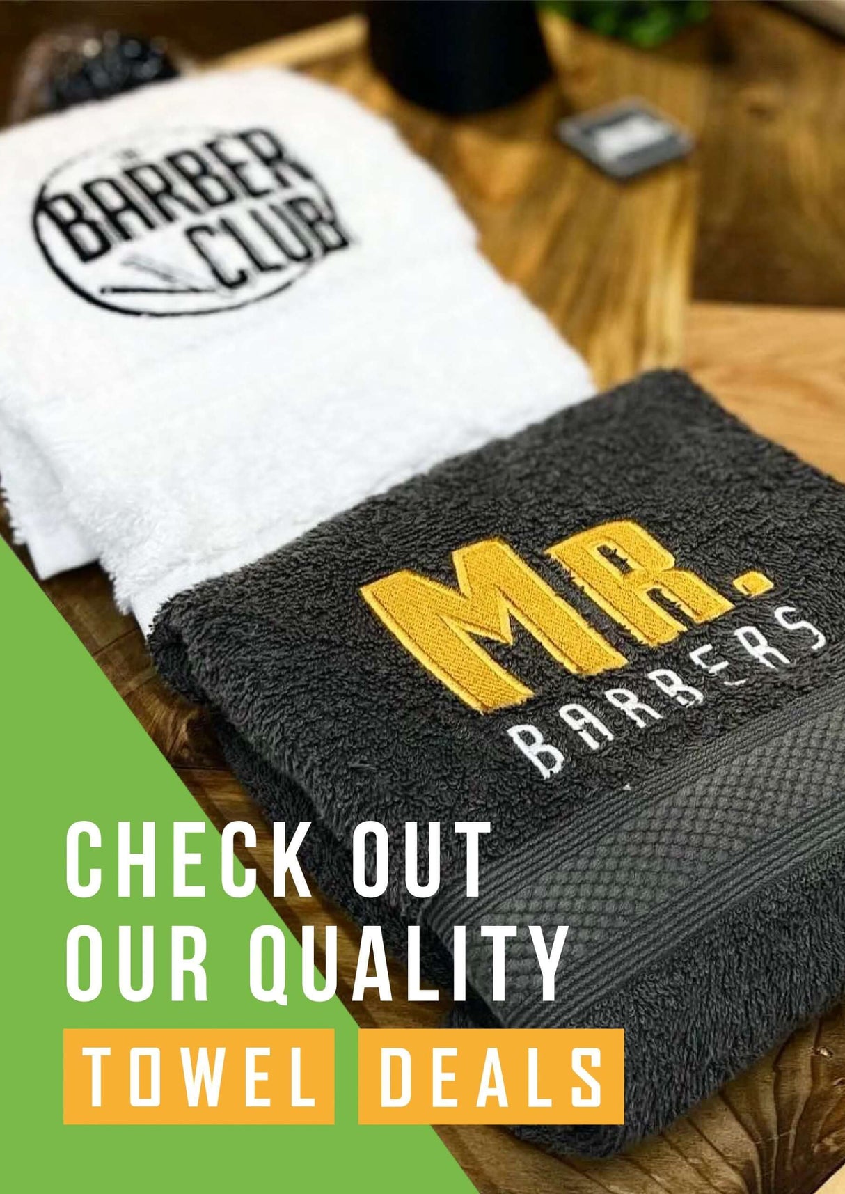Mr barbers Elevate your salon or barber services with custom Barber/Salon Towels